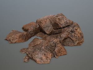 desert rock set 3D 모델