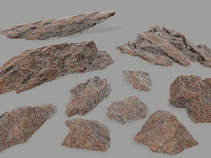 desert rock set 3D Model