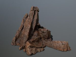 desert rock set Modèle 3D