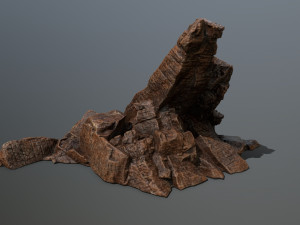 desert rock set Modèle 3D