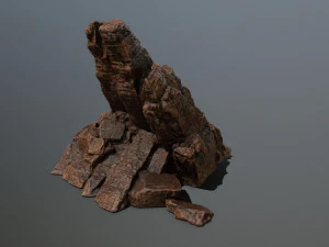 desert rock set 3D Model
