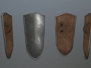 shield set 3D 모델