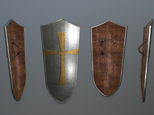 shield set 3D 모델