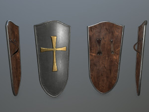 shield set 3D 모델