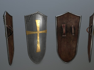 shield set 3D 모델