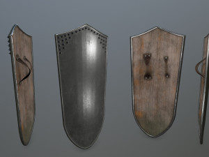 shield set 3D 모델
