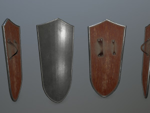 shield set 3D 모델