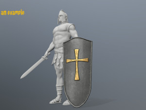 shield set 3D 모델