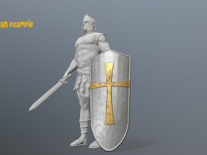 shield set 3D 모델