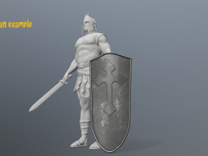 shield set 3D 모델