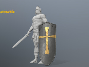 shield set 3D 모델