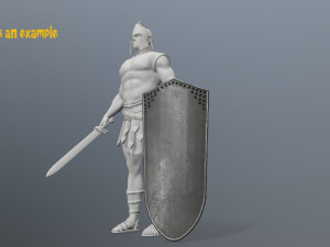 shield set 3D 모델