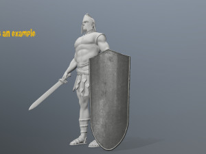 shield set 3D 모델