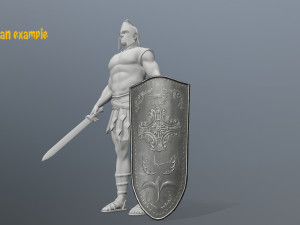 shield set 3D 모델