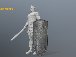 shield set 3D 모델