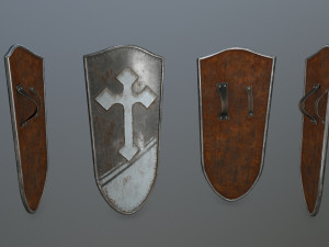 shield set Model 3D