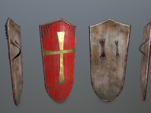 shield set Model 3D