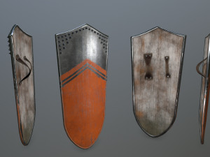 shield set Model 3D