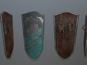 shield set Model 3D