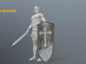 shield set Model 3D