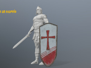 shield set Model 3D