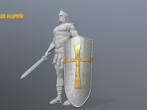 shield set Model 3D