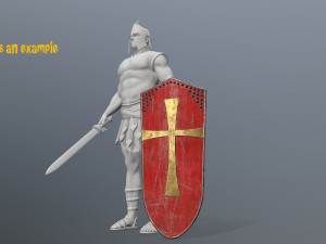 shield set Model 3D