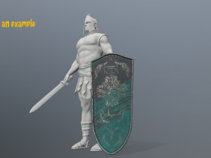 shield set Model 3D