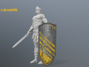 shield set Model 3D