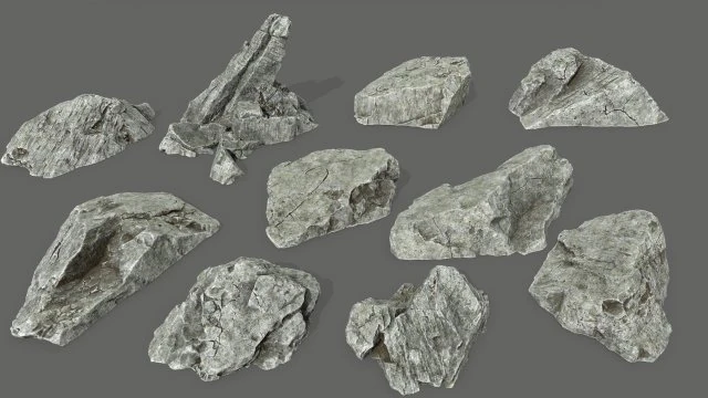 rocks 3D Model .c4d .max .obj .3ds .fbx .stl .blend
