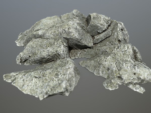 rock set Modello 3D