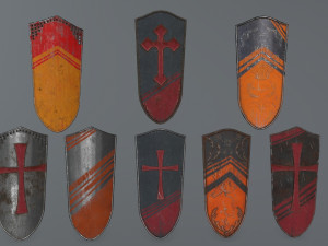 shield set 3D मॉडल