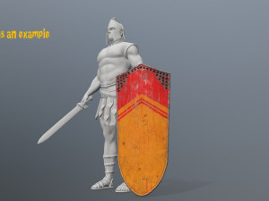 shield set 3D Model