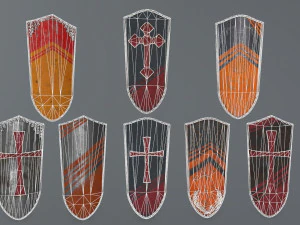 shield set 3D Model