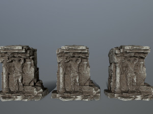 old temple Modello 3D