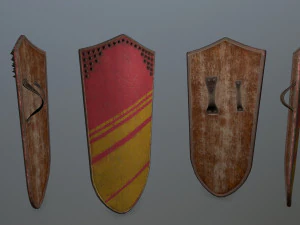 set di scudi Modello 3D