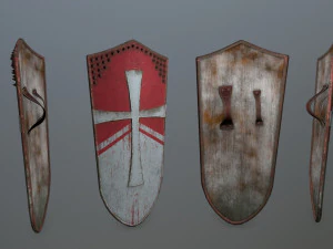 set di scudi Modello 3D