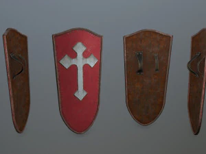 set di scudi Modello 3D