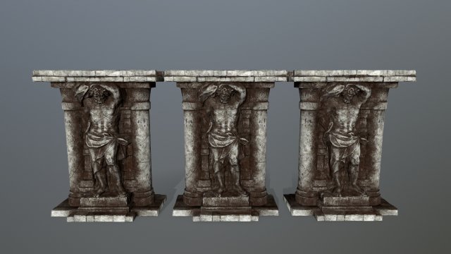 statue2 3D Модель .c4d .max .obj .3ds .fbx .stl .blend 