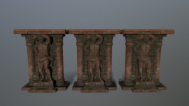 statue Modèle 3D .c4d .max .obj .3ds .fbx .stl .blend 