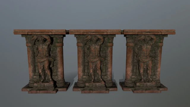 statue 3D Model .c4d .max .obj .3ds .fbx .stl .blend
