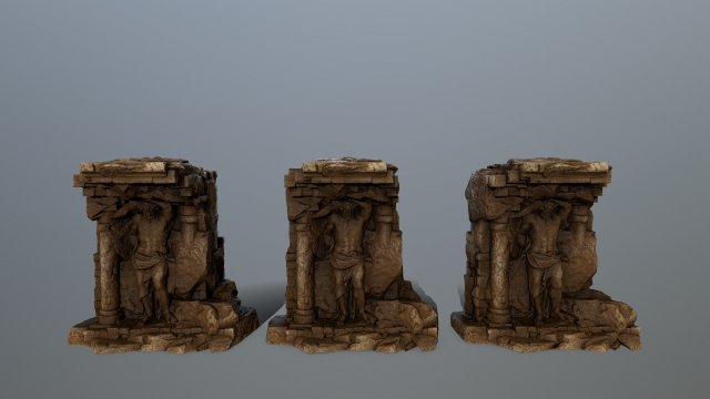 statue 3D Model .c4d .max .obj .3ds .fbx .stl .blend 
