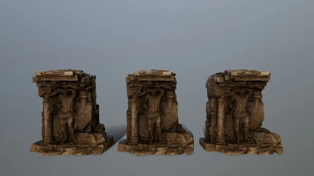 статуя 3D Модель .c4d .max .obj .3ds .fbx .stl .blend 