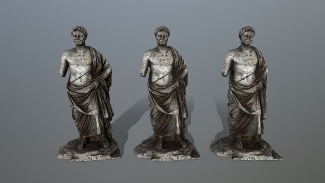 statue 1 Model 3D .c4d .max .obj .3ds .fbx .stl .blend 