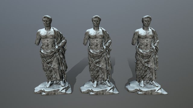 statue Modèle 3D .c4d .max .obj .3ds .fbx .stl .blend 