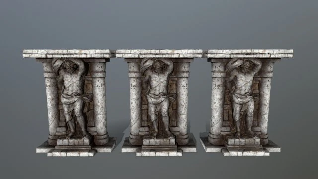 statue 3D Model .c4d .max .obj .3ds .fbx .stl .blend 