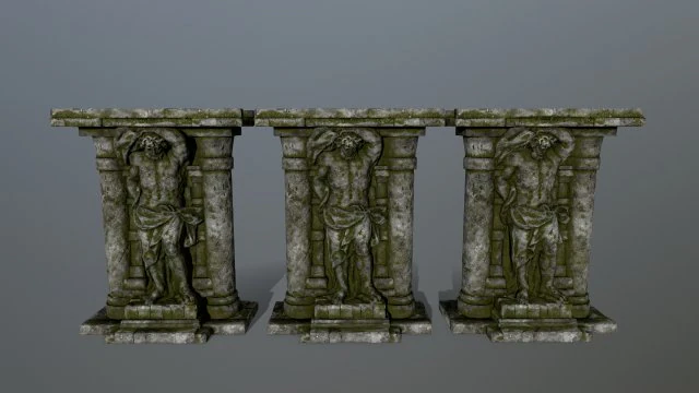 statue 3D Model .c4d .max .obj .3ds .fbx .stl .blend
