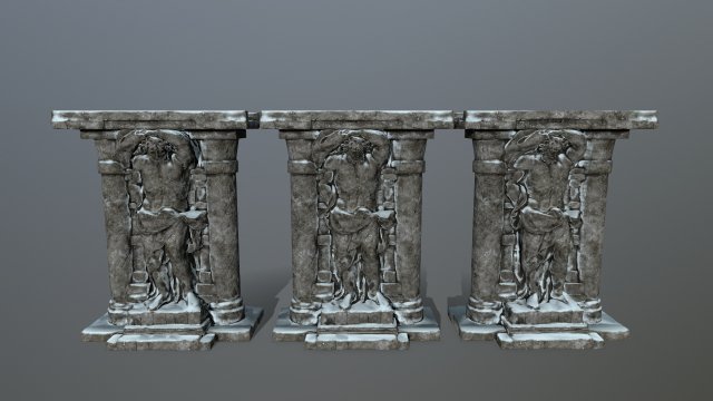 statue 3D-Modell .c4d .max .obj .3ds .fbx .stl .blend 