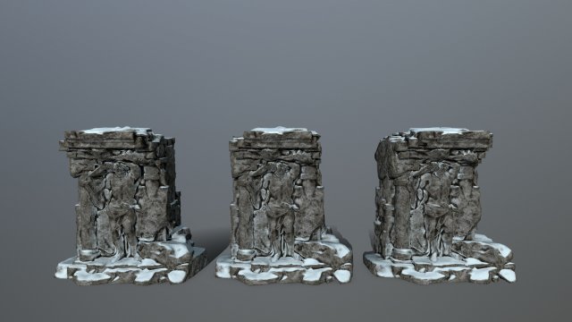 statue 3D Модель .c4d .max .obj .3ds .fbx .stl .blend 
