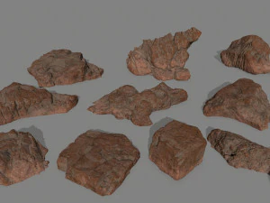 woestijn rots 3D Model